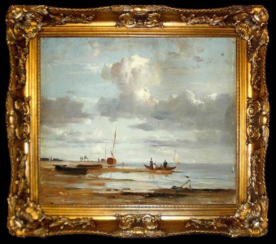 framed  Adolph Friedrich Vollmer Die Elbe bei Blankenese, ta009-2
